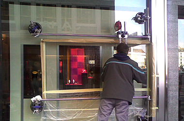 vetrox, glaskratzer entfernen, glasreparatur, verkratztes glas, glasschutz, esg, vsg, isolierglas, glasoberfläche, float, brandschutzglas